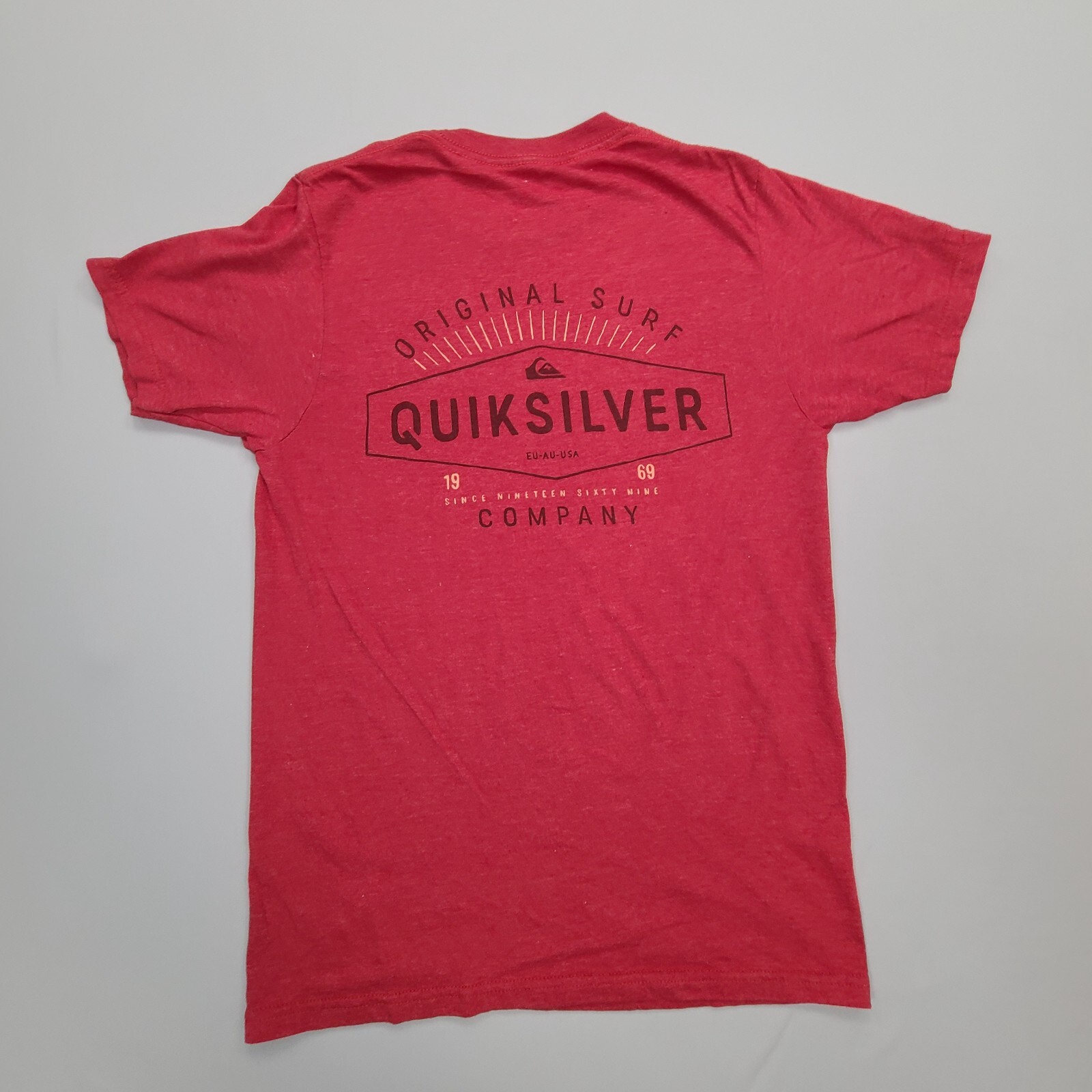 Quiksilver Shirt Mens Small Red Beach Casual Comfort Stylish Outdoor Regular Fit