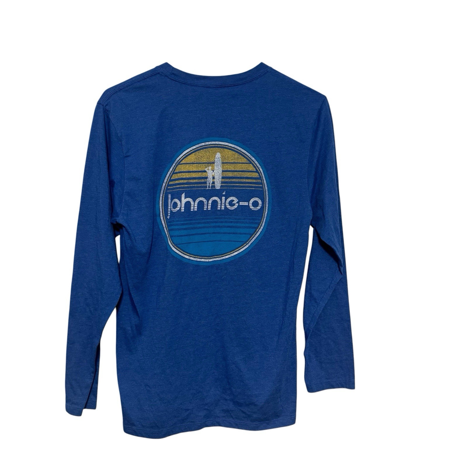 Johnny O Long Sleeve T Shirt Mens Small Blue Graphic Long Sleeve Tee