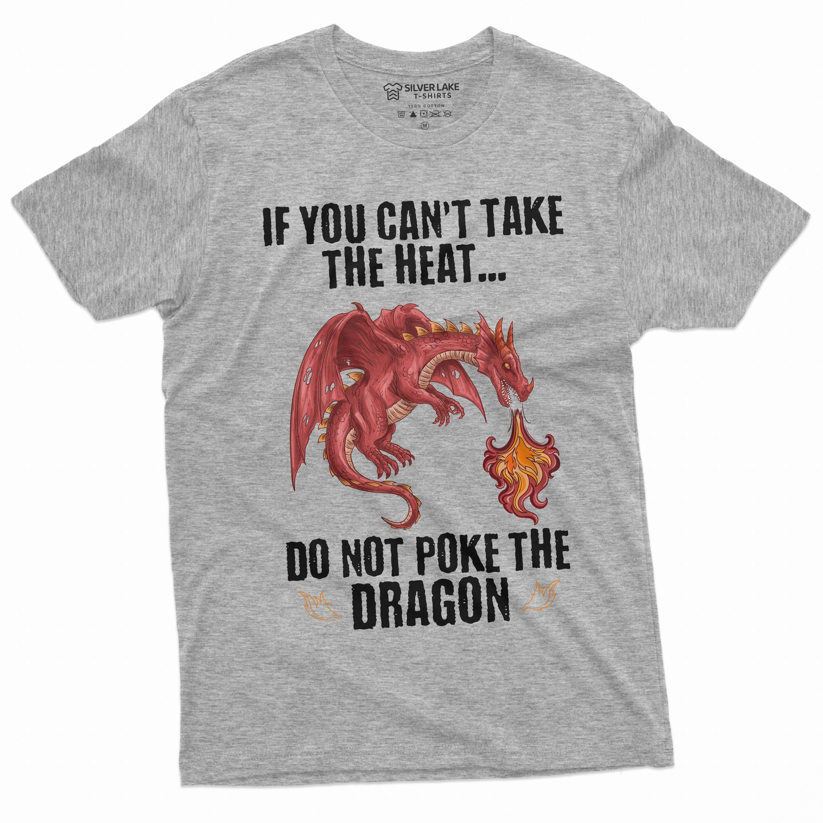 Men’s Funny Poke dragon T-shirt Funny Birthday Gift Tee Dragon Shirt For Him