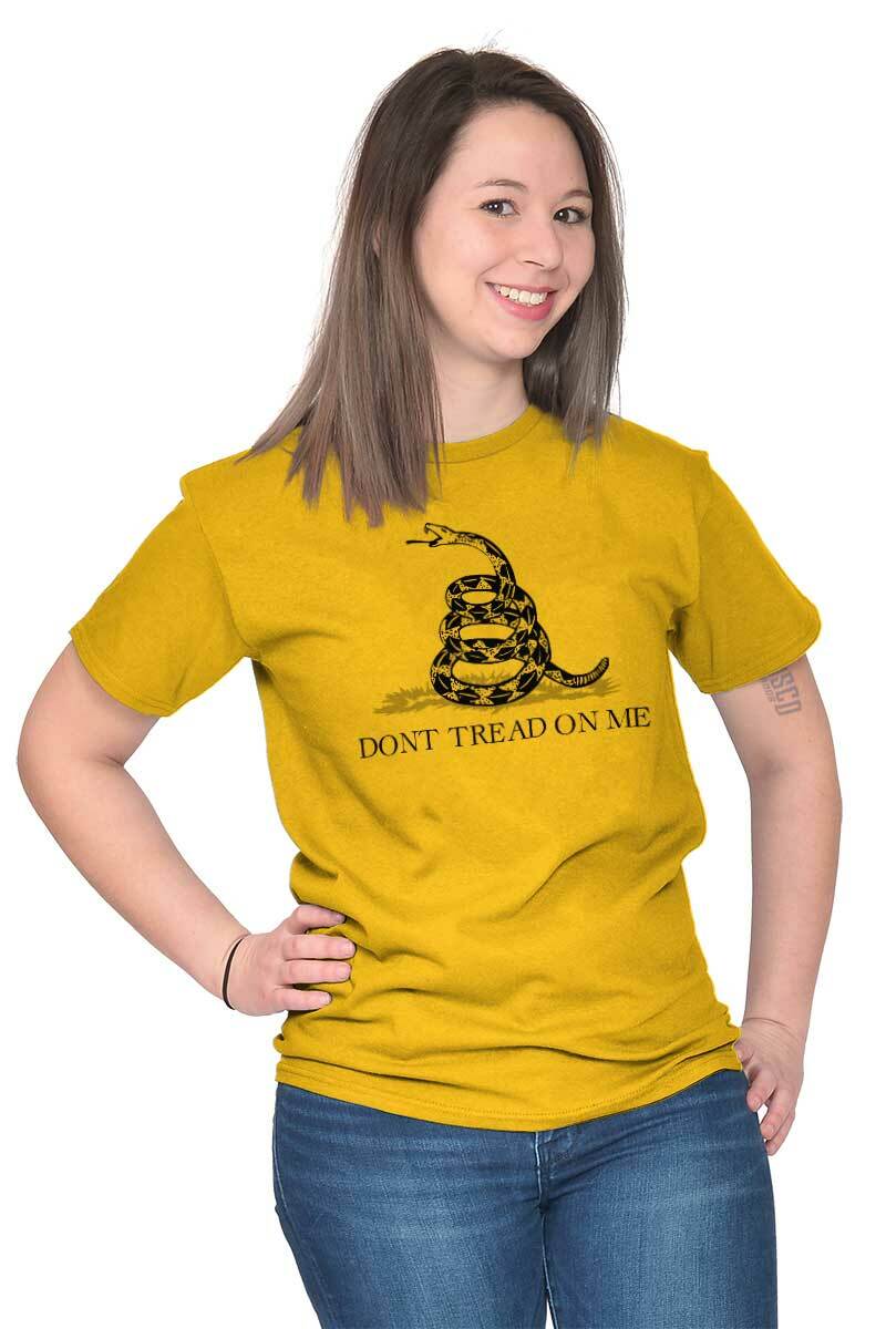 Vintage Military Don’t Tread on Me Snake Womens or Mens Crewneck T Shirt Tee