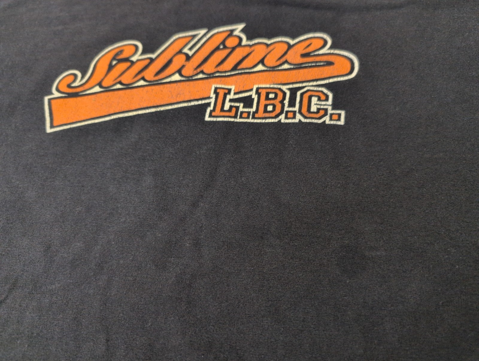 Vintage 90’s Sublime L.B.C American Ska Punk Band Tee Large No Tag Black Rock