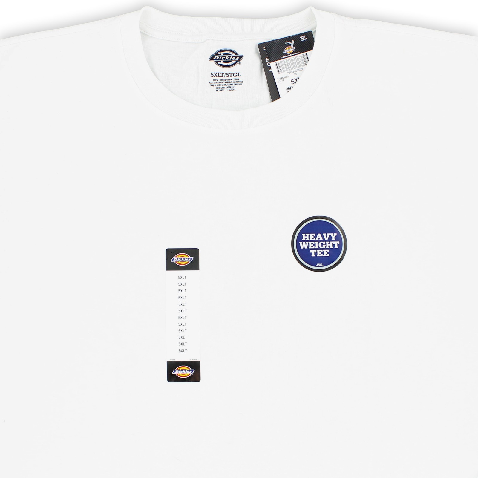 Dickies Heavyweight T-Shirt, Men’s Short Sleeve Big and Tall Crewneck Shirt