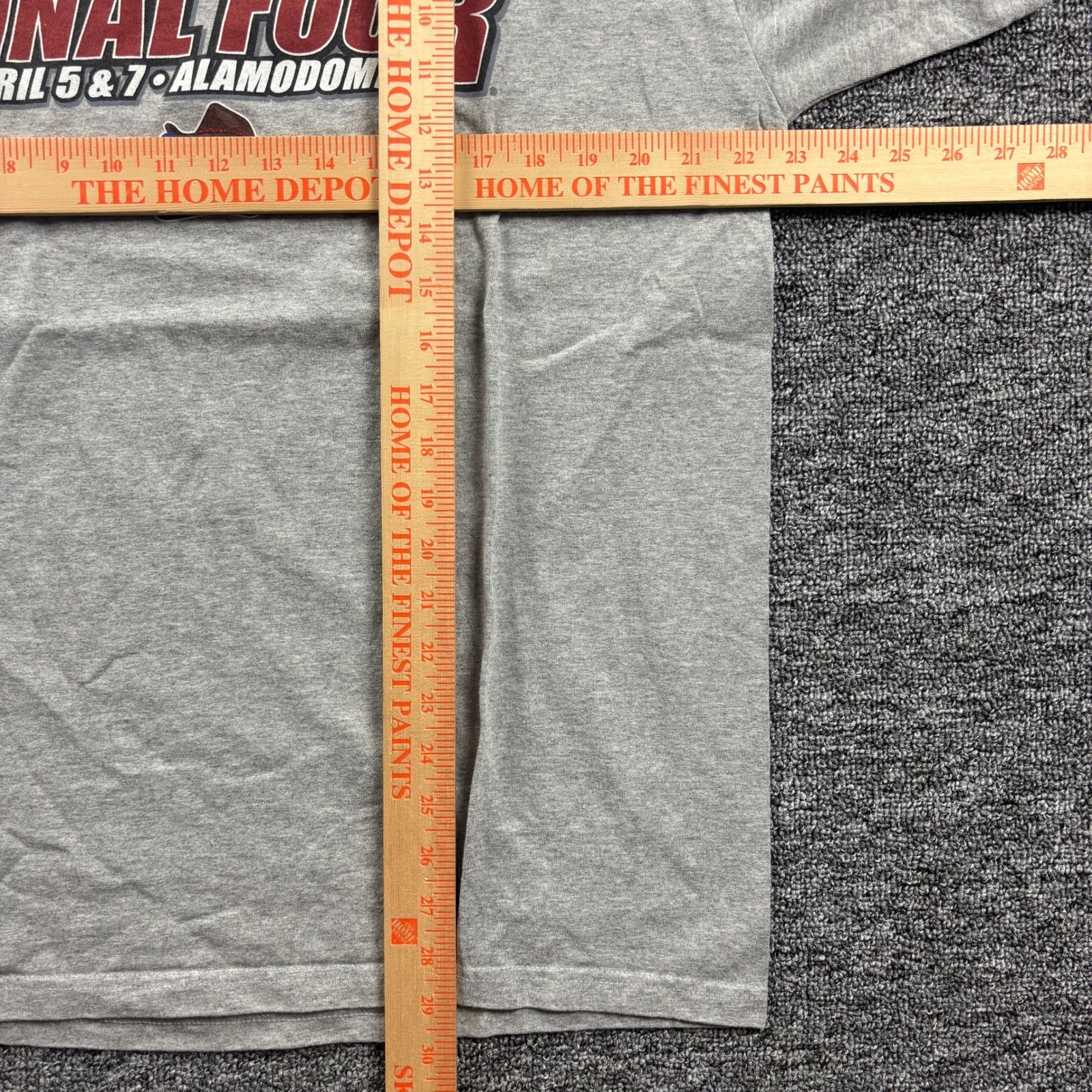 Y2k 2000s Champion NCAA Final Four Alamodome Graphic Grey T-Shirt Mens XL