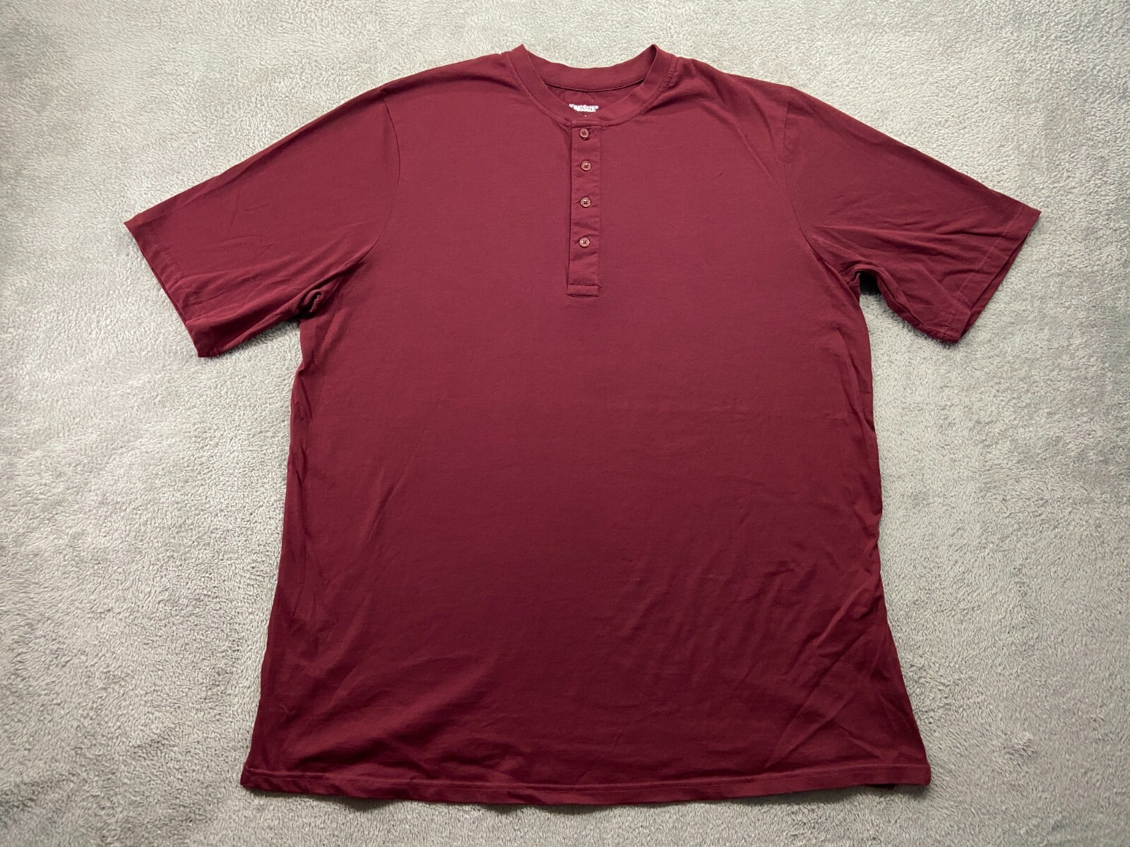 KingSize Shirt Men’s Extra Extra Large Tall Red Short Sleeve Workwear Athleisure