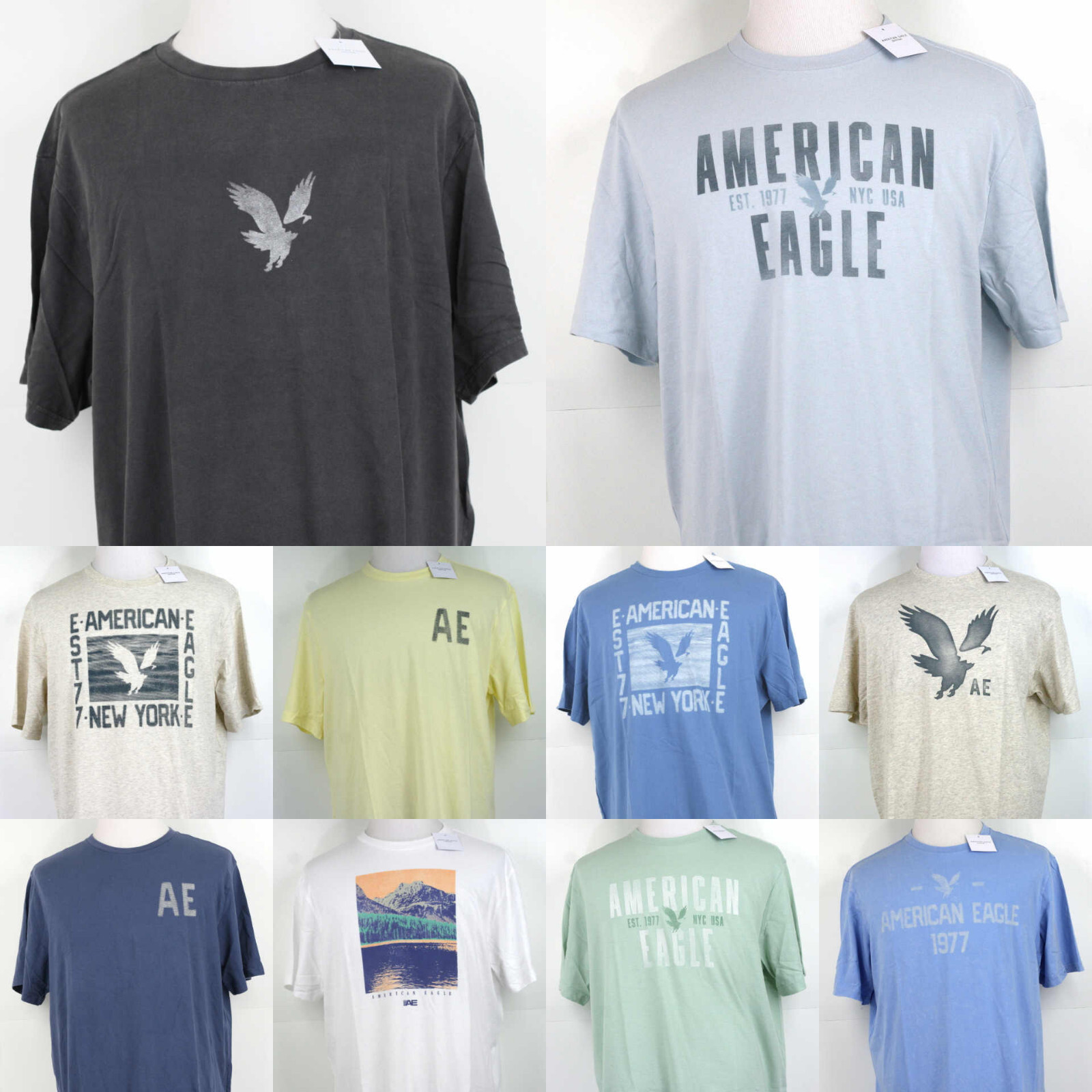 American Eagle T-Shirt Graphic Print Crew Neck Short Sleeve S,M,L,XL,2XL,3XL