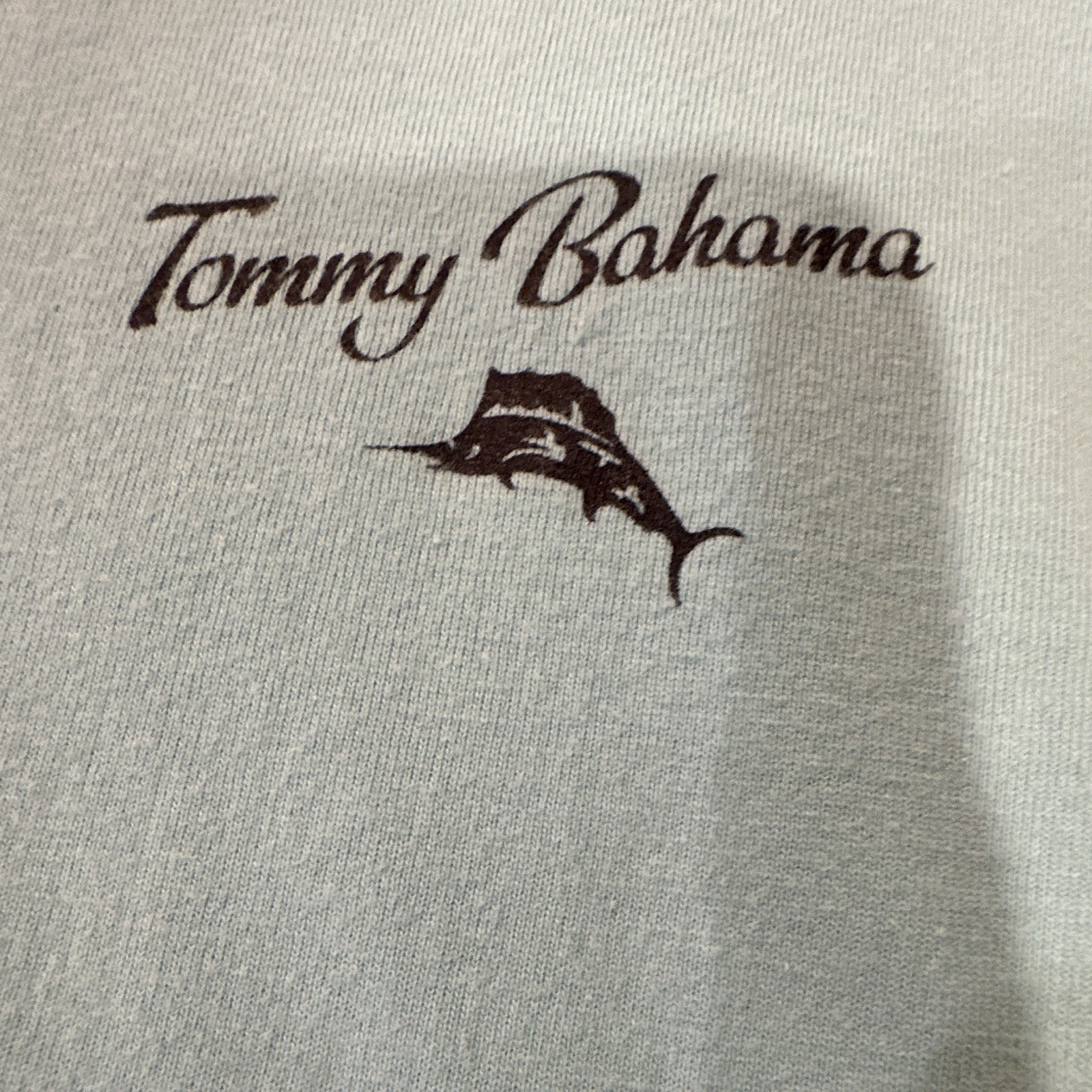 Tommy Bahama Relax 2XL Men’s Blue Double-Sided Fish Graphic Crewneck T-Shirt