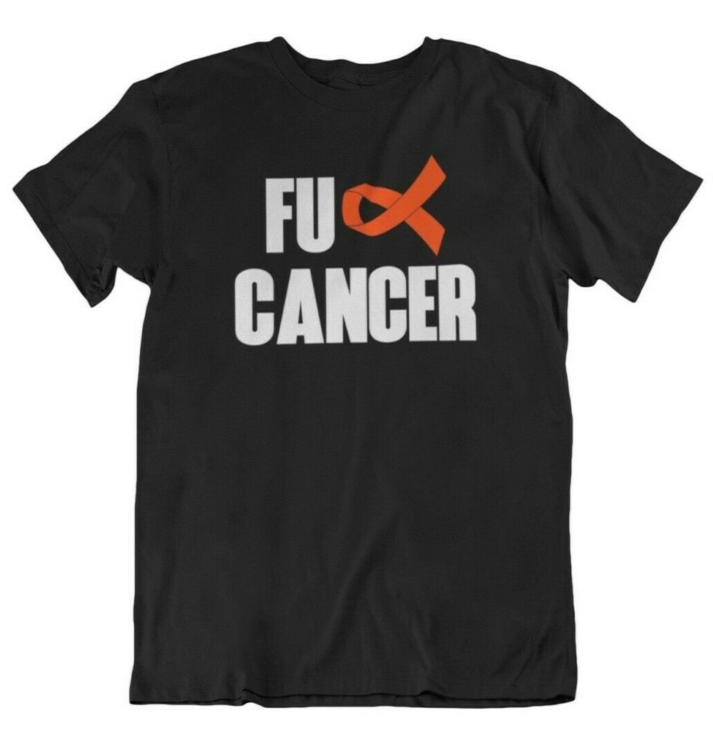 FU Cancer T Shirt Leukemia Awareness Orange Ribbon Support Gift Survivor T-Shirt