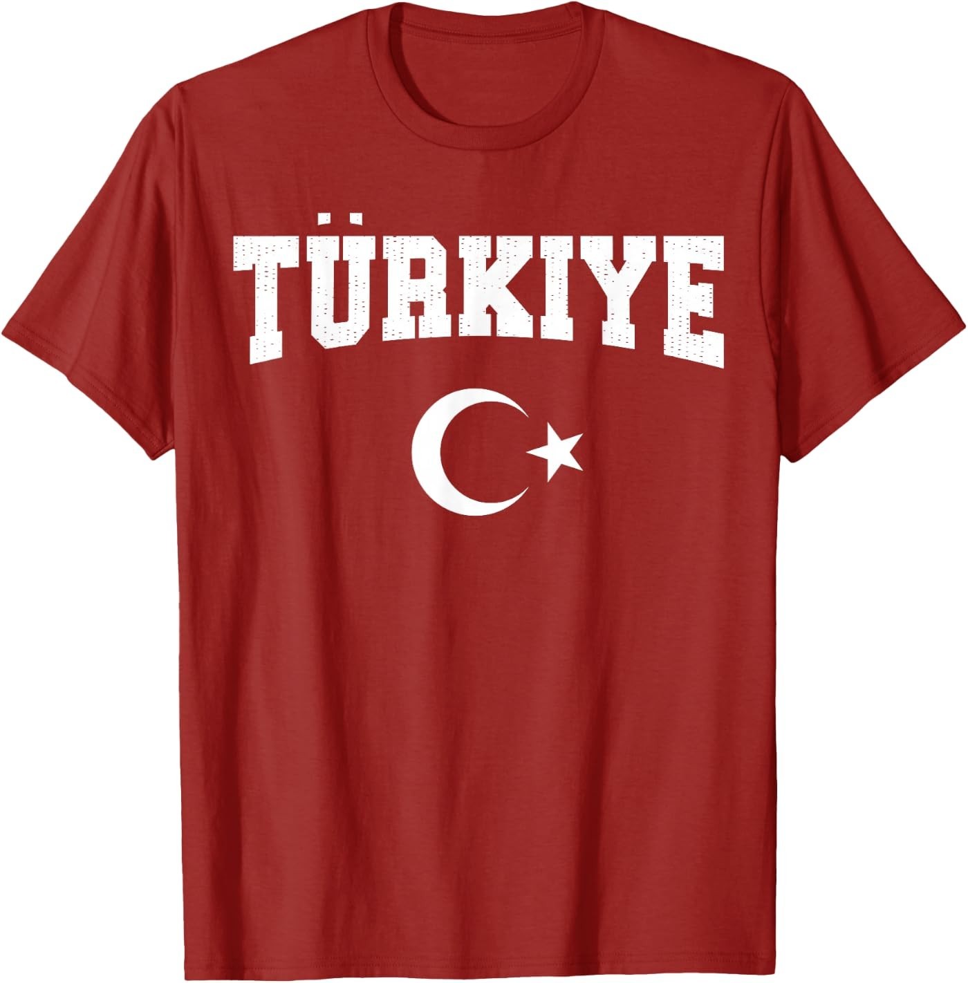Turkiye National Flag Turkish Men Vintage Red T-Shirt