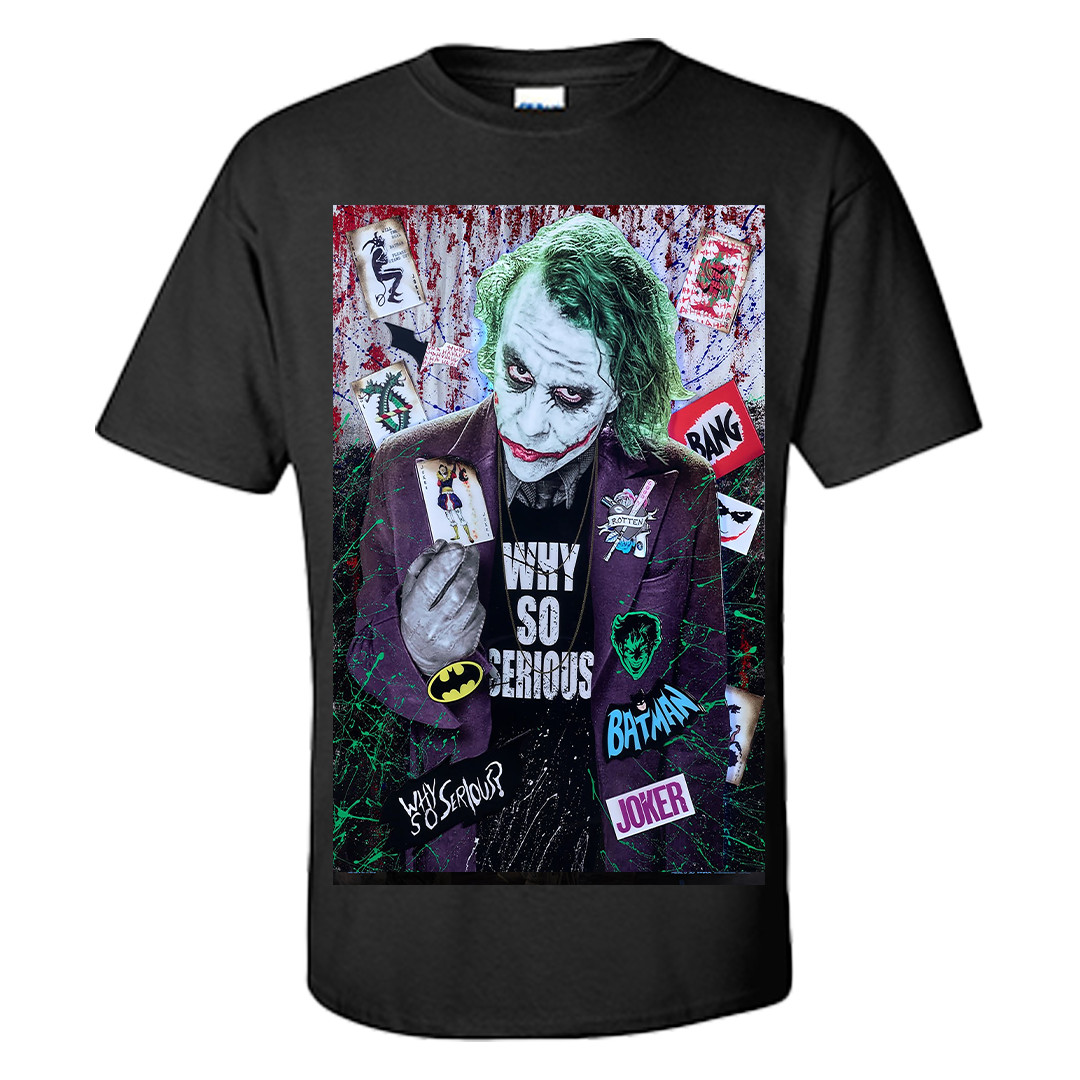 The Joker T Shirt Why So Serious? Joker Shirt Graphic Tee S-XXXL