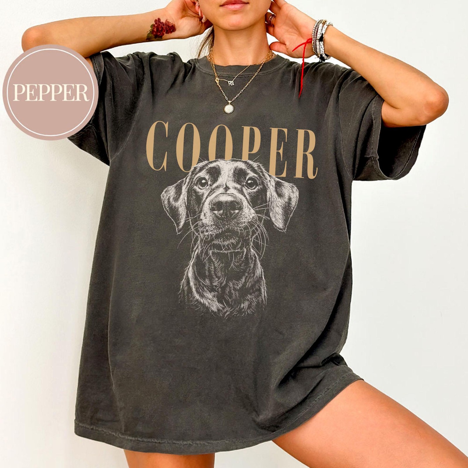 Personalized Pet Photo Shirt with Name Custom Dog Cat Lover Gift