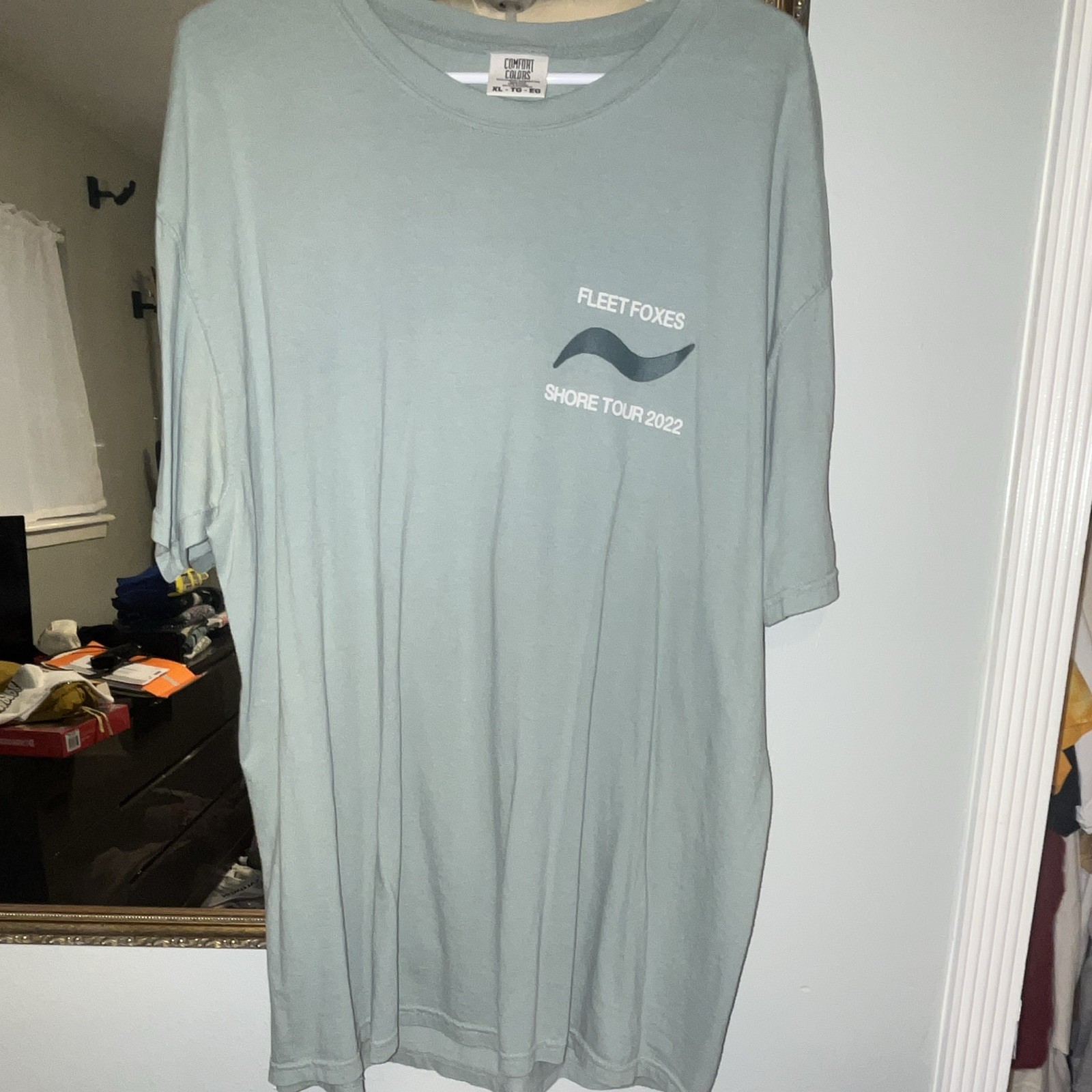 Fleet Foxes Shore Tour 2022 Green Double-Sided Tee Men XL