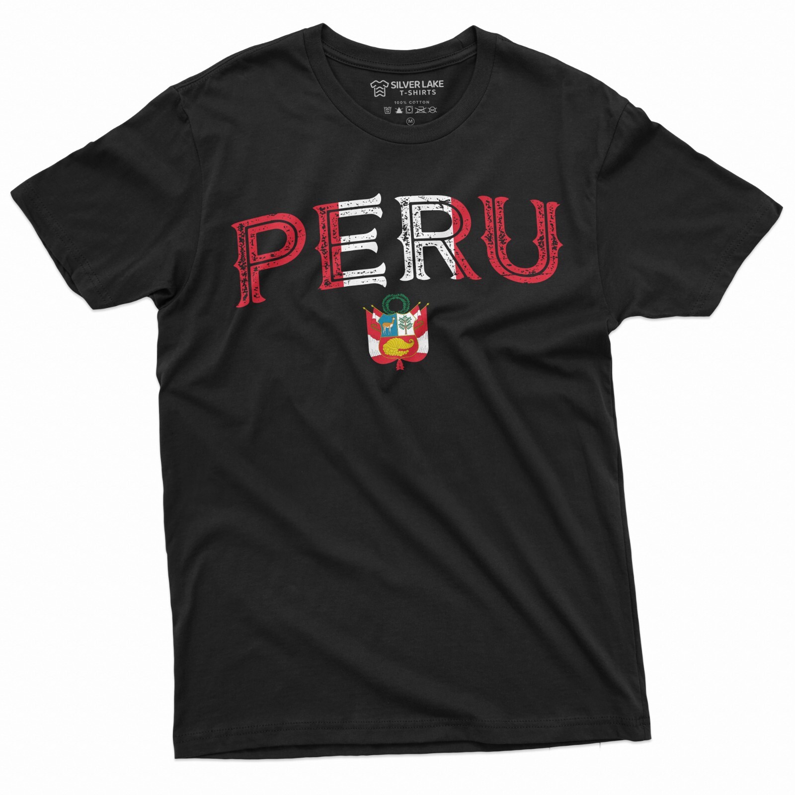 Peru T-shirt RepÃºblica del PerÃº Tee Shirt Peruvian Flag Coat of Arms Shirt