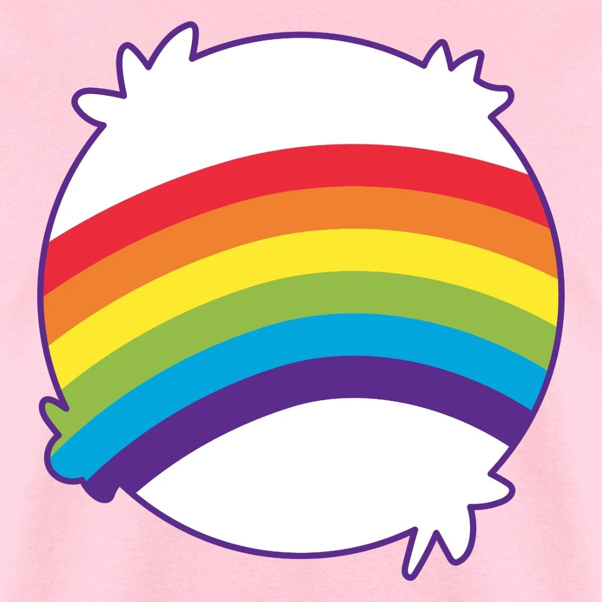 Rainbow Cheer Bear Belly | Halloween Costume Men’s T-Shirt