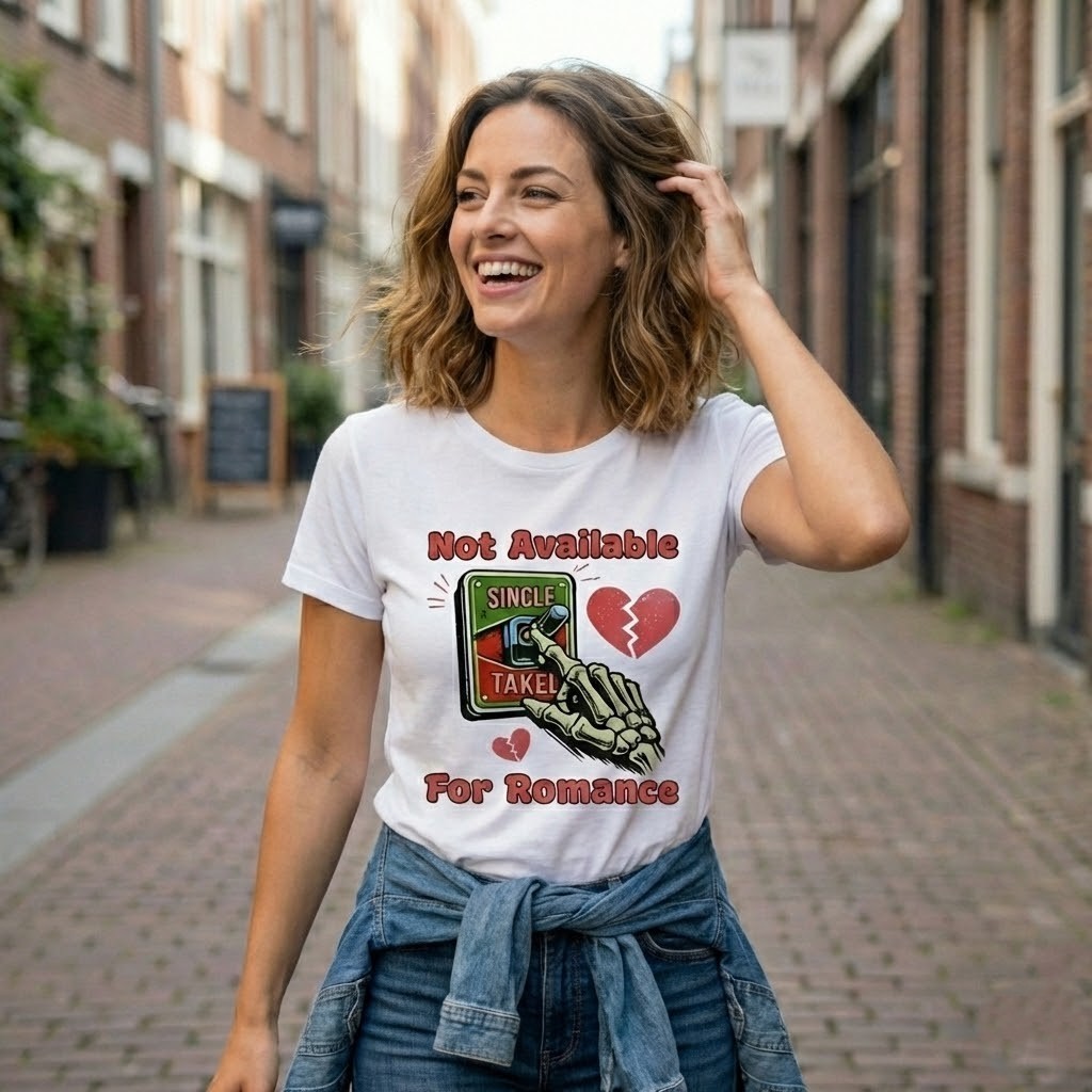 [S-XL] Not Available For Romance TShirt, Anti Love Shirt for Valentine