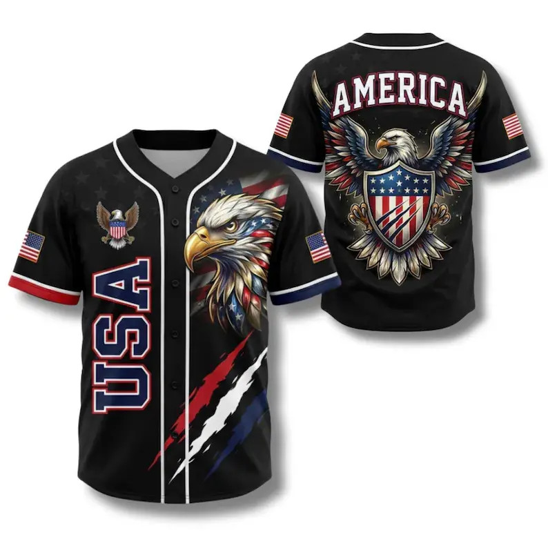 USA 250 Years Baseball Jersey, 1776–2026 Semiquincentennial Patriotic Jersey
