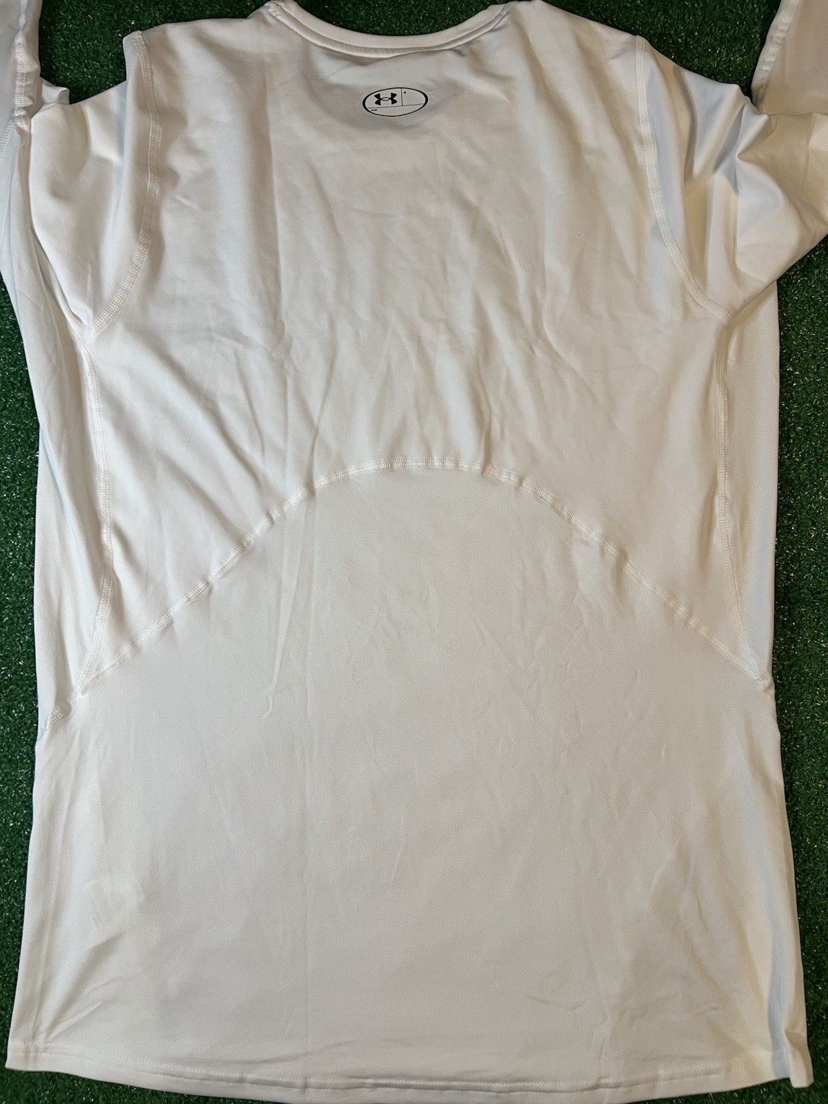 Under Armour COLDGEAR Fitted Long Sleeve Athletic Shirt White Size XL 1366068