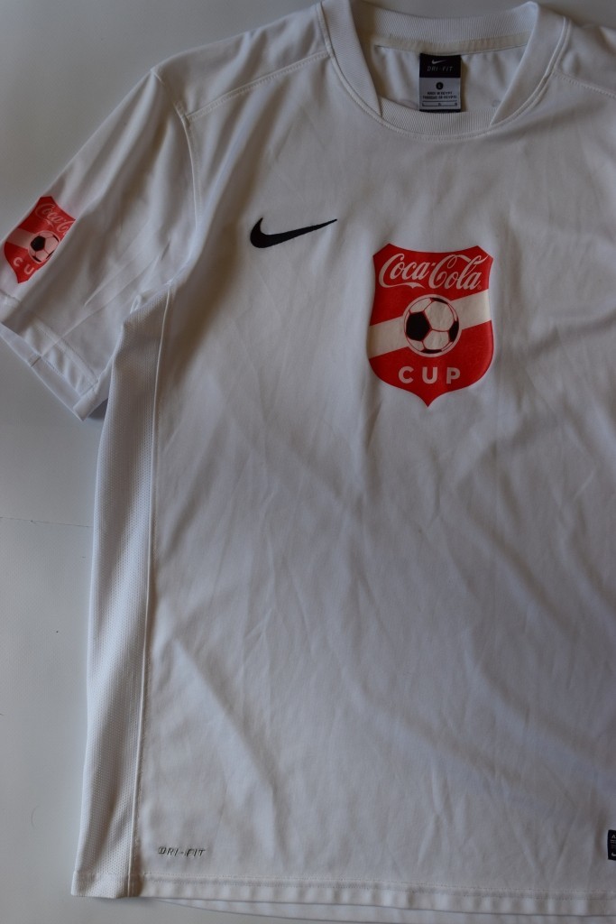Nike Coca-Cola Cup White Football Jersey