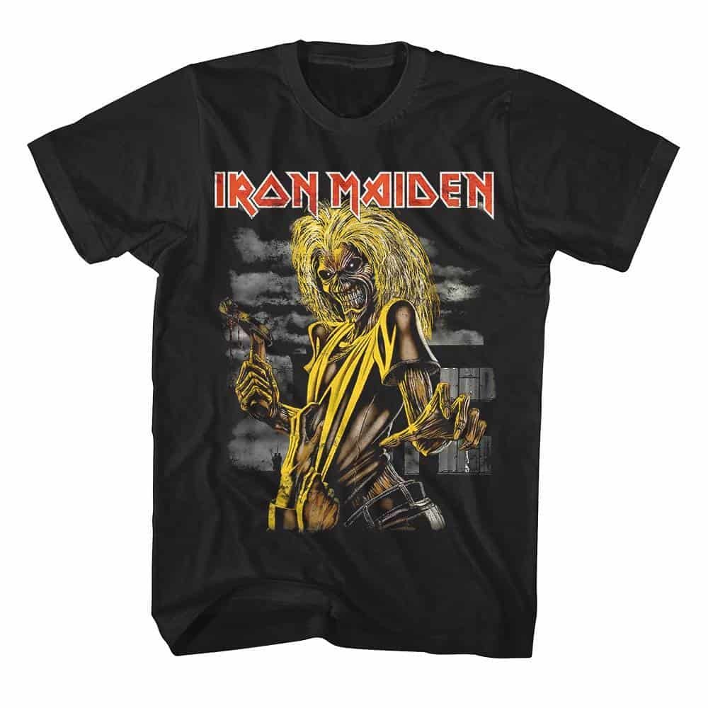 Iron Maiden Killers Men’s T Shirt Eddie Hammer Heavy Metal Rock Band Concert