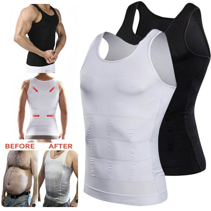 CGTFY Gynecomastia Compression Tank Top Men Classic Athletic Body Shaper Vest US