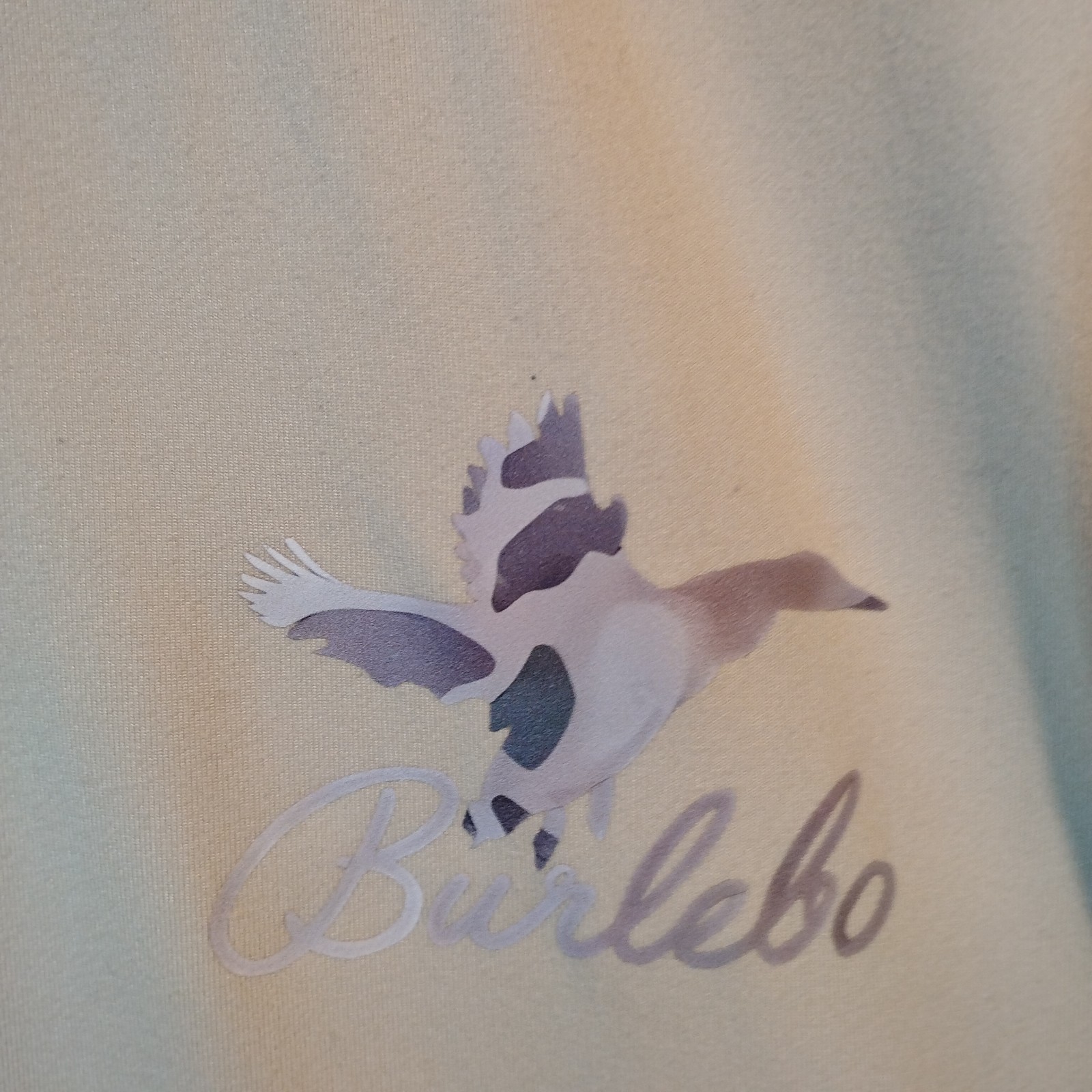Burlebo Ducks Flying In Tee Men, Small, Olive Color, Short Sleeve, Chest Pocket
