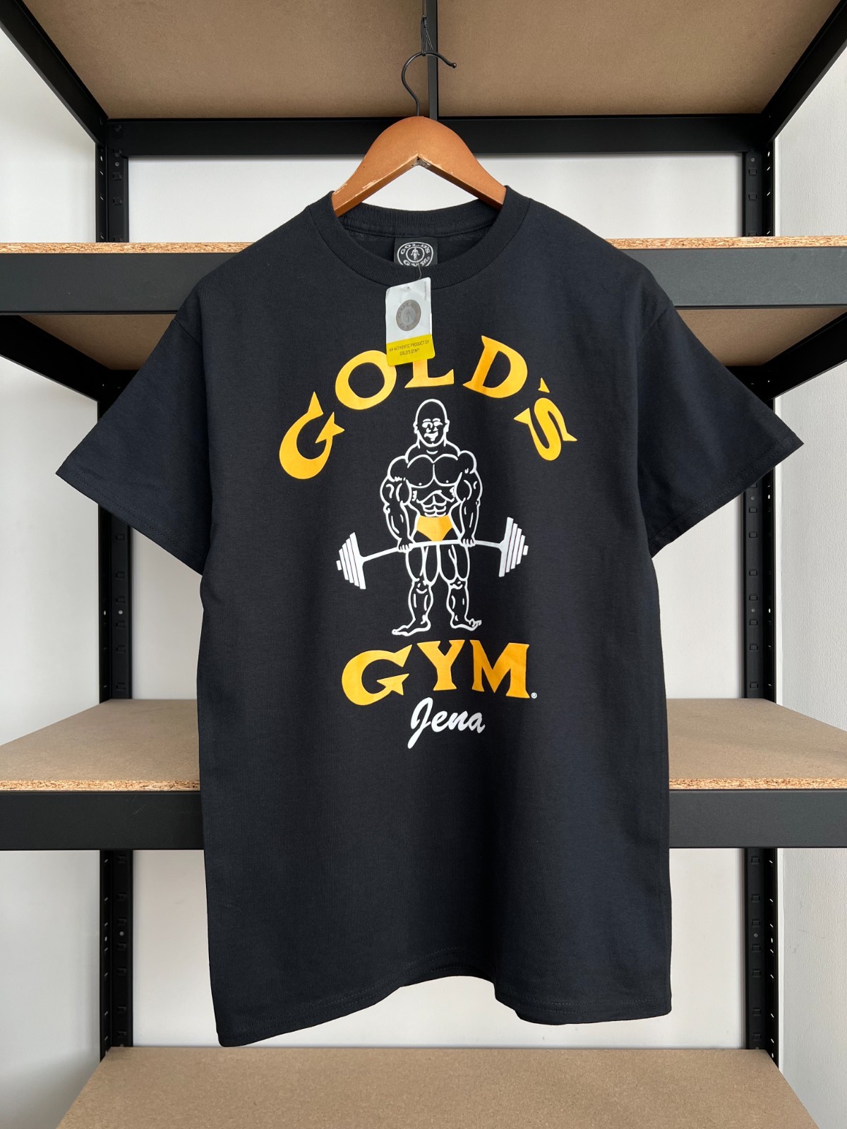 Golds Gym Bodybuilding Workout Sport Black T-shirt Sz M