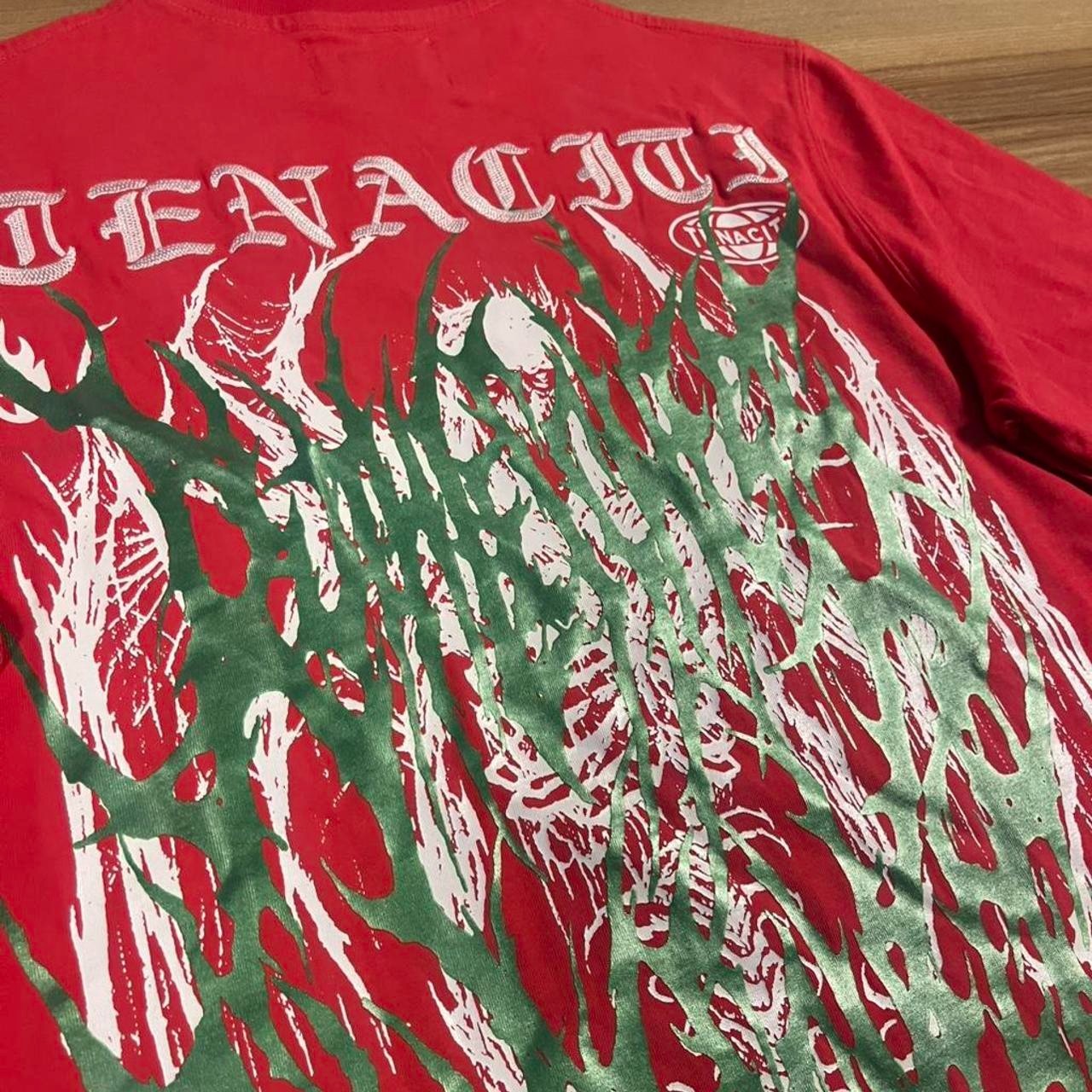 Tenaciti Studios T-Shirt Mens Large Black Ghost Graphic Distressed Streetwear
