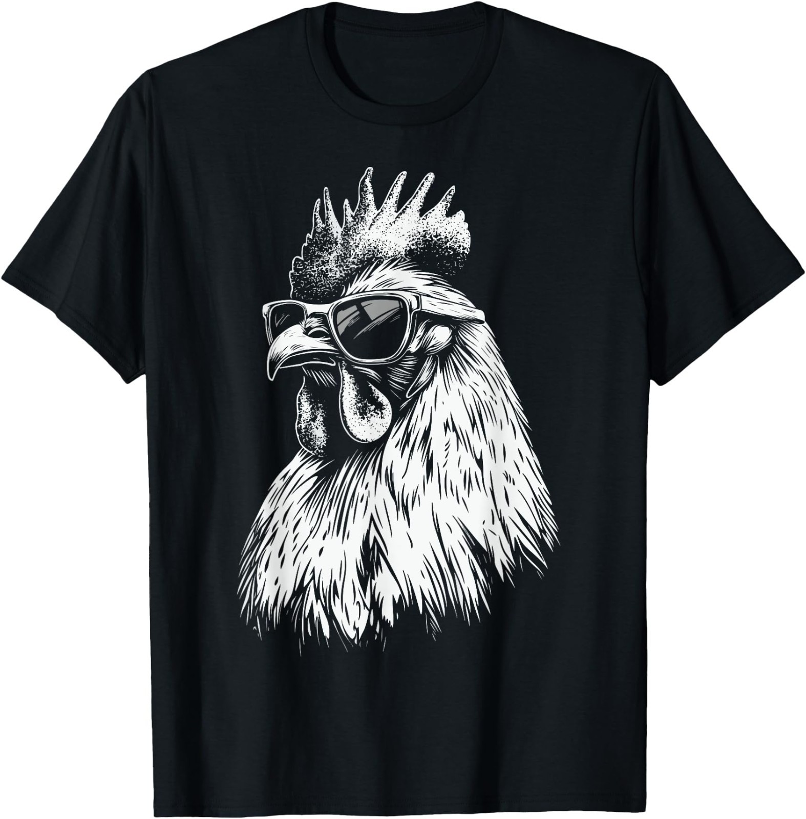 Chicken With Sunglasses T-Shirt, HOT ,Adult Kid TShirt