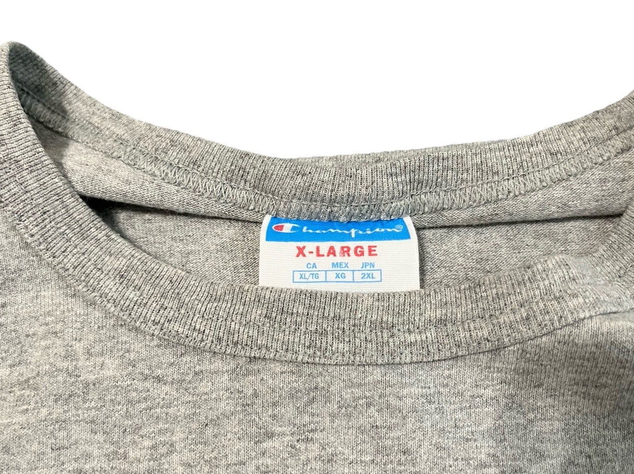 Champion Men’s XL International Unity Classic Heritage Tee Gray White Blue