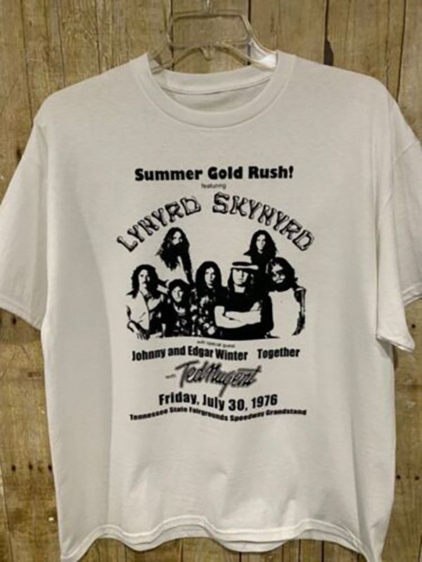 Lynyrd Skynyrd T-Shirt,Southern Rock , summer gold rush tour 1976