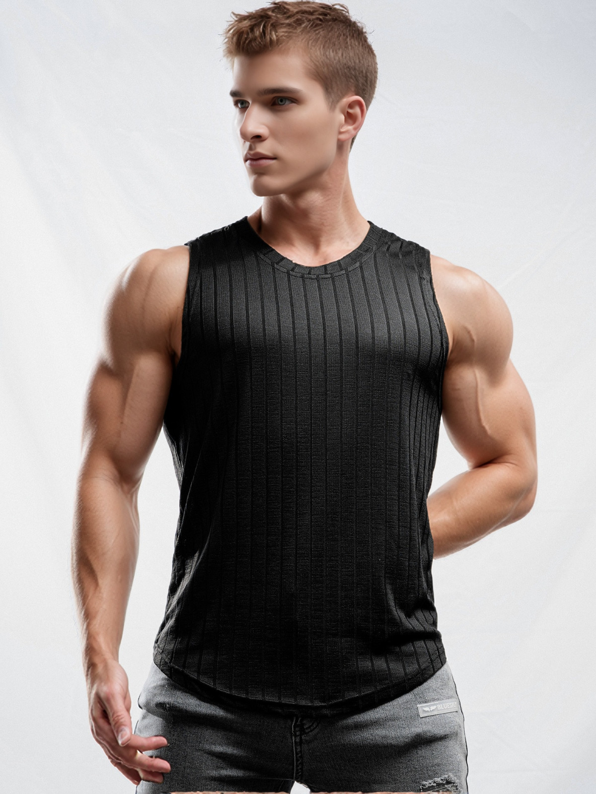 1-4 Pack Summer Gym Muscle Men’s Sleeveless T-Shirt Tank Top Solid Color lot