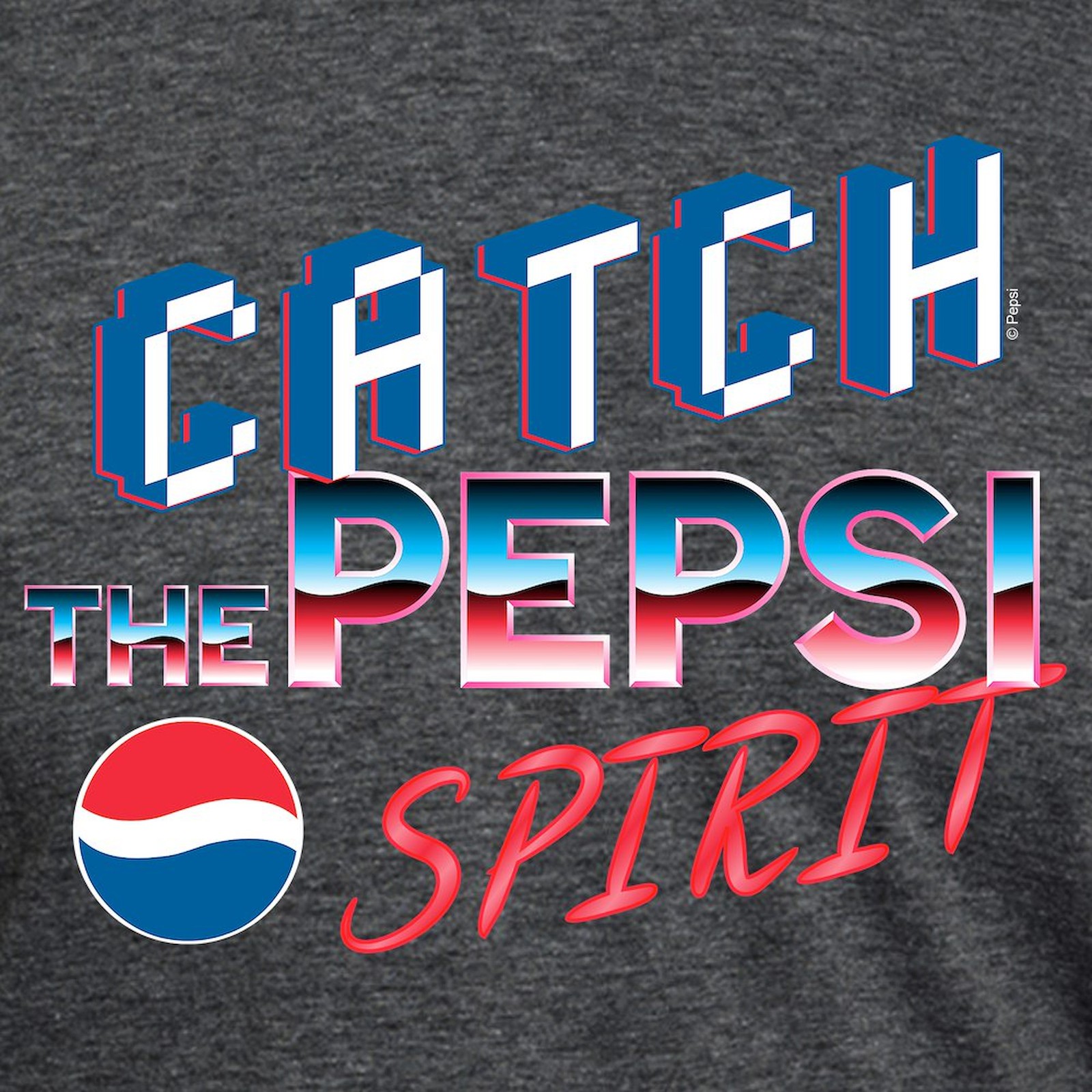 CafePress Pepsi Flashback Spirit T Shirt Mens Tri-blend T-Shirt (267980234)