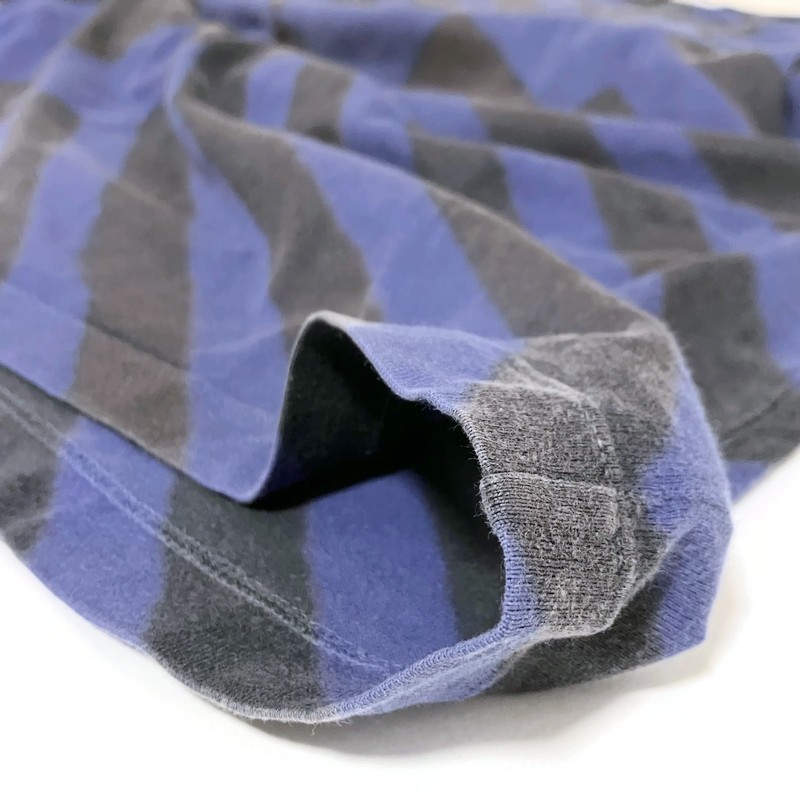 ISSEY MIYAKE MEN Stripe & Check All-Over Print S/S T-Shirt – Size 4 (Large)