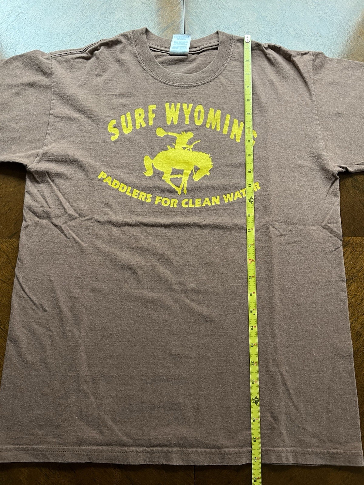 Vintage ~ Surf Wyoming Paddlers For Clean Water ~ T-shirt Mens M 100% Cotton