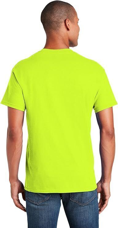 Gildan (10-pack) Safety Green Solid Cotton Short Sleeve Blank Tee T-Shirt S-XL