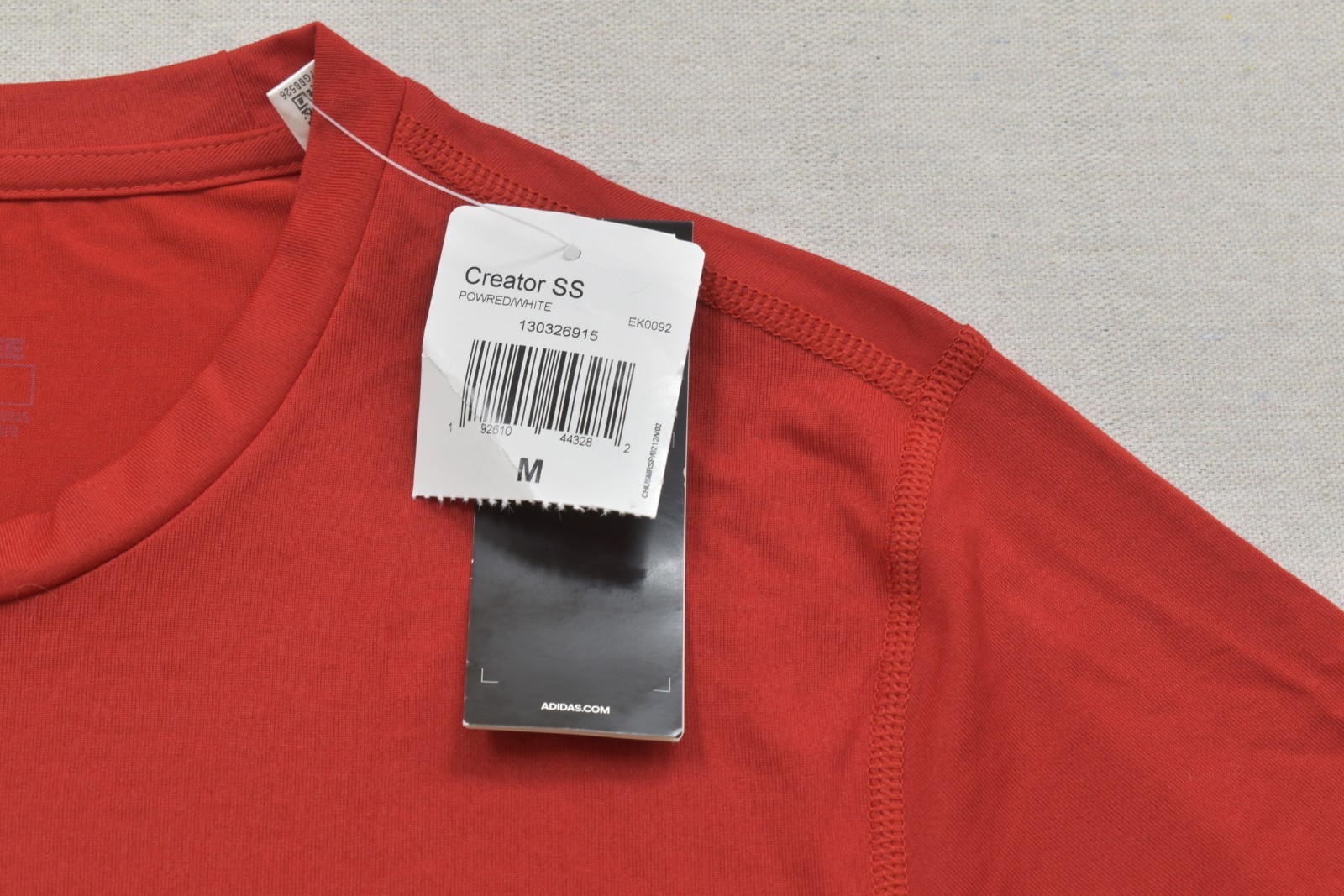 adidas Men’s Creator Tee Short Sleeve Performance T-Shirt Power Red Size M