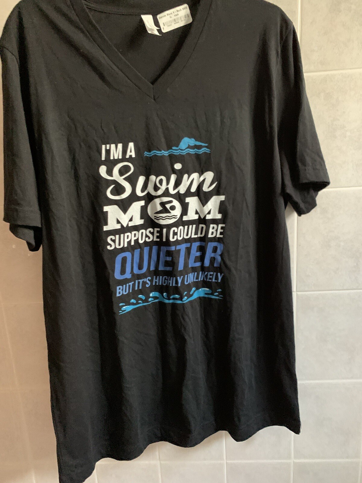 canvas v neck 3005 cl black graphics 100% Cotton