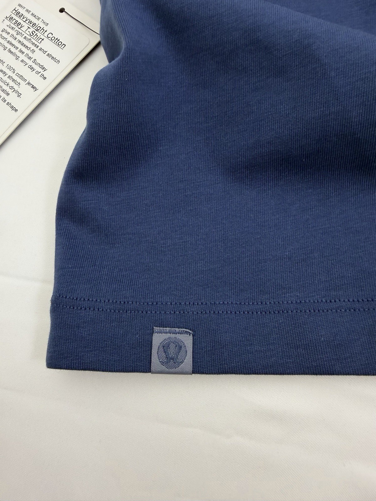NWT Size XXL Lululemon Heavyweight Cotton Jersey T-Shirt BLTW Blue Twill
