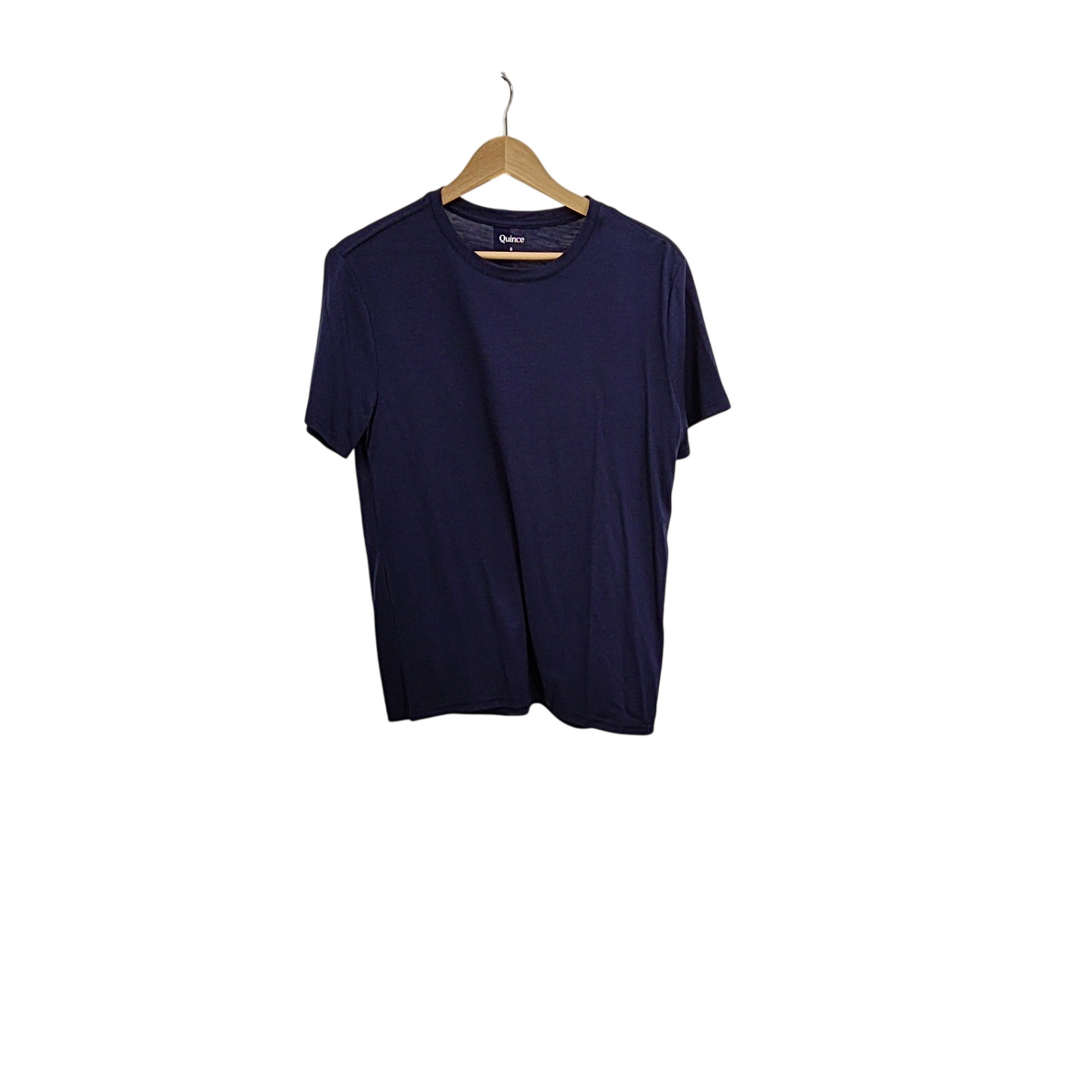 Quince Men’s 100% Merino Wool All-season Short Sleeve Base Layer Tee Blue S