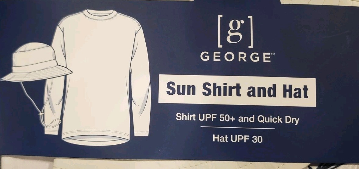 Mens Sunblocker Shirt (UPF 50) and Hat (UPF 30) Combo- Quick Dry