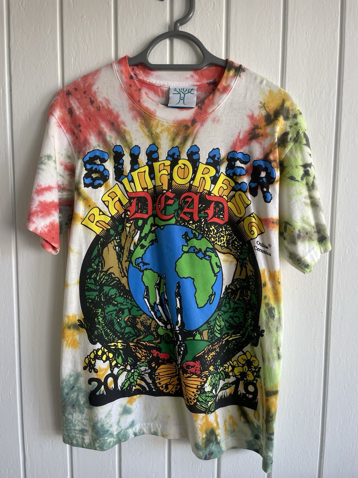 Online Ceramics Rare 2019 Summer Tour/Climate Change Tie Dye T Shirt New Small