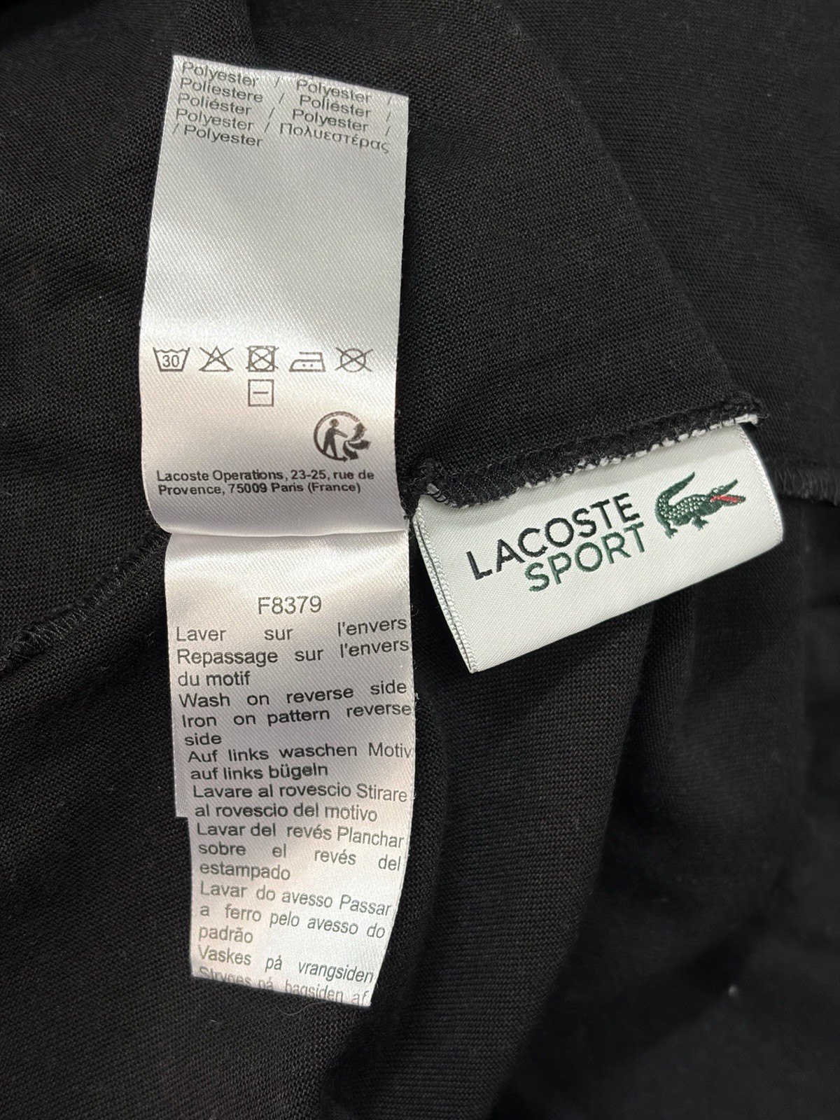 Lacoste Sport Novak Djokovic Graphic Tee Croc Your Dream Mens T Shirt Size L