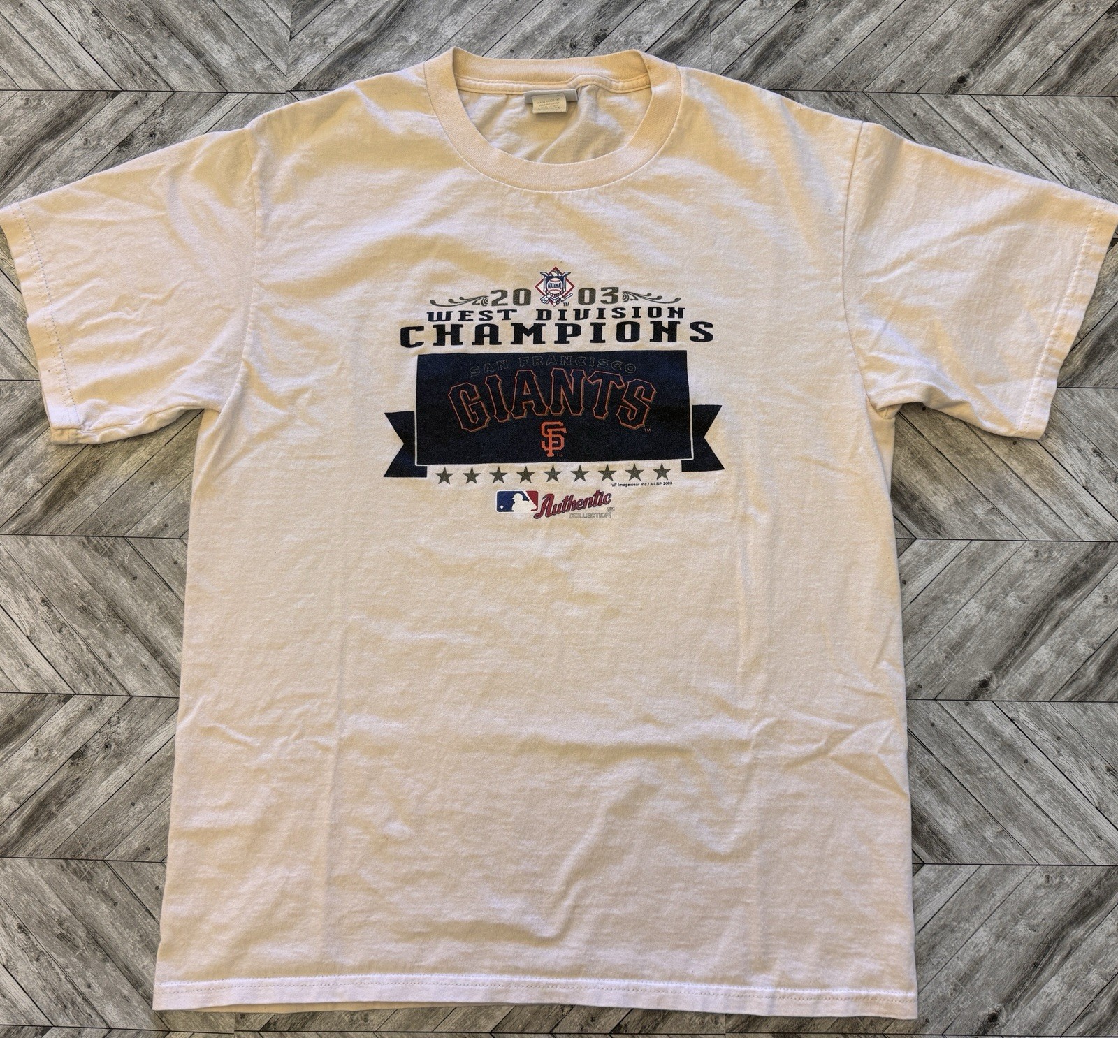 VTG San Francisco Giants T-Shirt Mens Large Ivory MLB Baseball Sports Streetwear