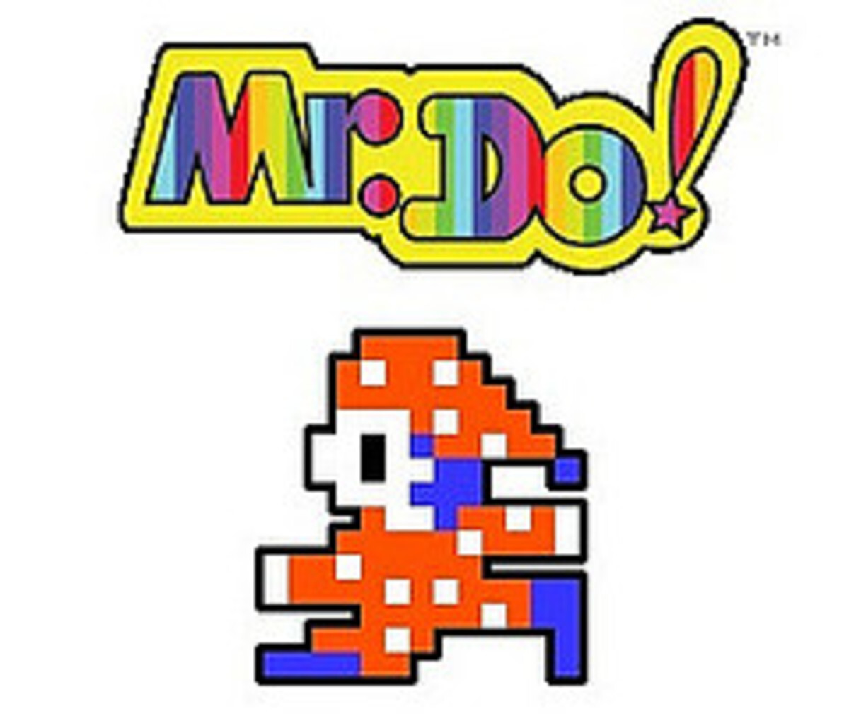 MR. DO! Video Game Icon Embroidered T-Shirt S-6XL, LT-4XLT 1980’s New