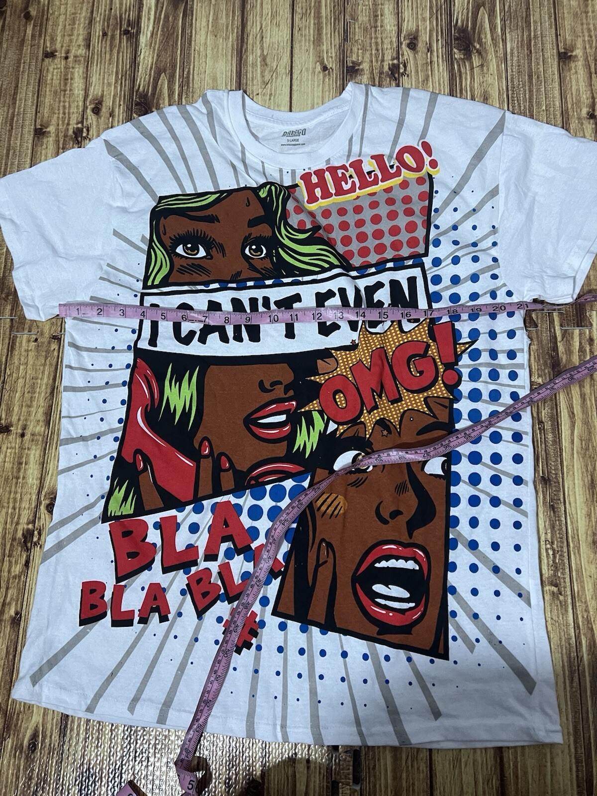 Brisco Brands T Shirt Comic Strip Sz XL “I Can’t Even” Bla Bla Bla