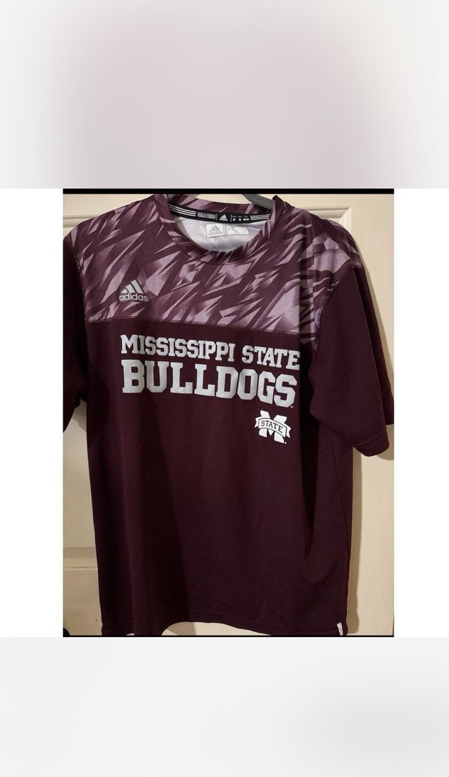 Adidas Mississippi State Bulldogs Climate Control Men’s Tshirt