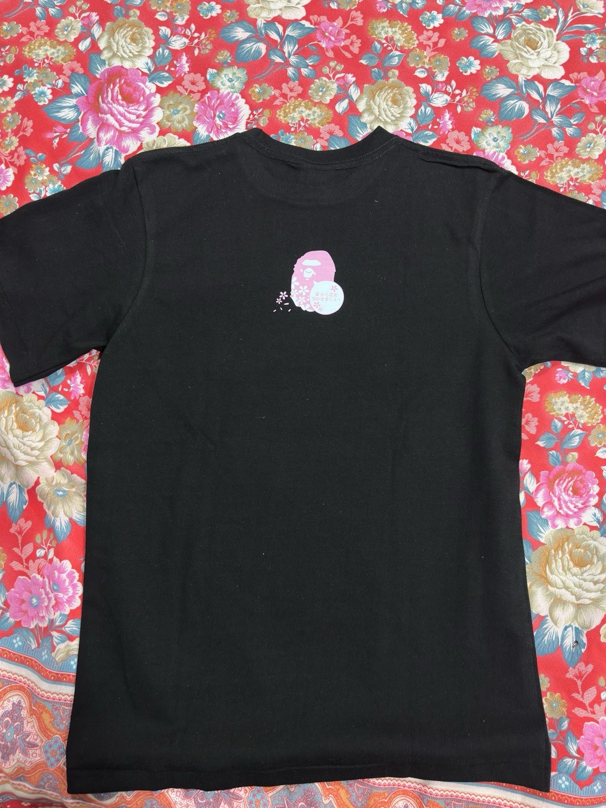 A Bathing Ape Black Sakura Tree Graphic Men’s T-Shirt