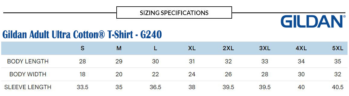 Gildan Ultra Cotton Mens G240 Crewneck T Shirt Long Sleeve T-Shirt S-5XL – 2400
