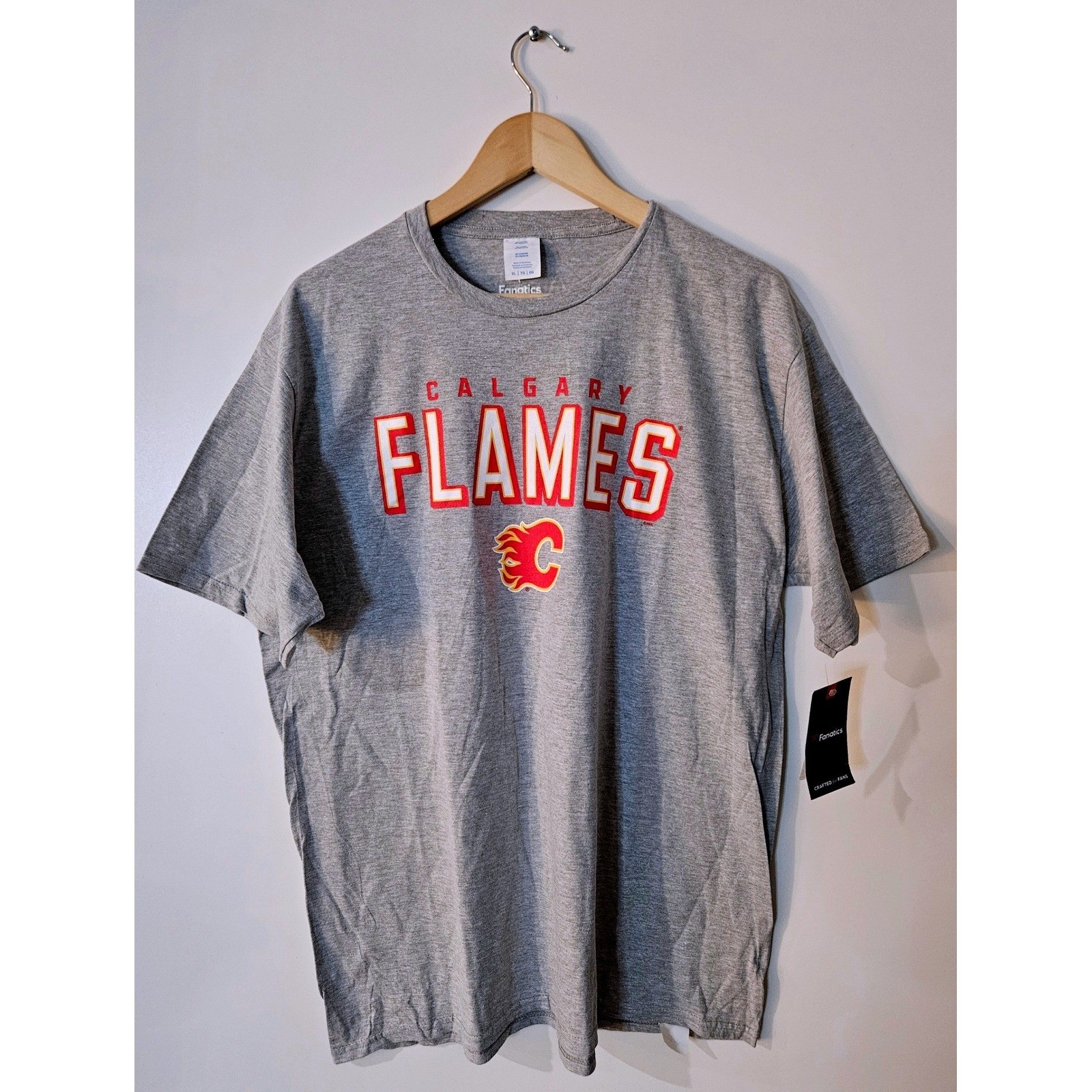 Fanatics Calgary Flames T-Shirt Mens XL Gray New NHL Hockey Graphic Tee