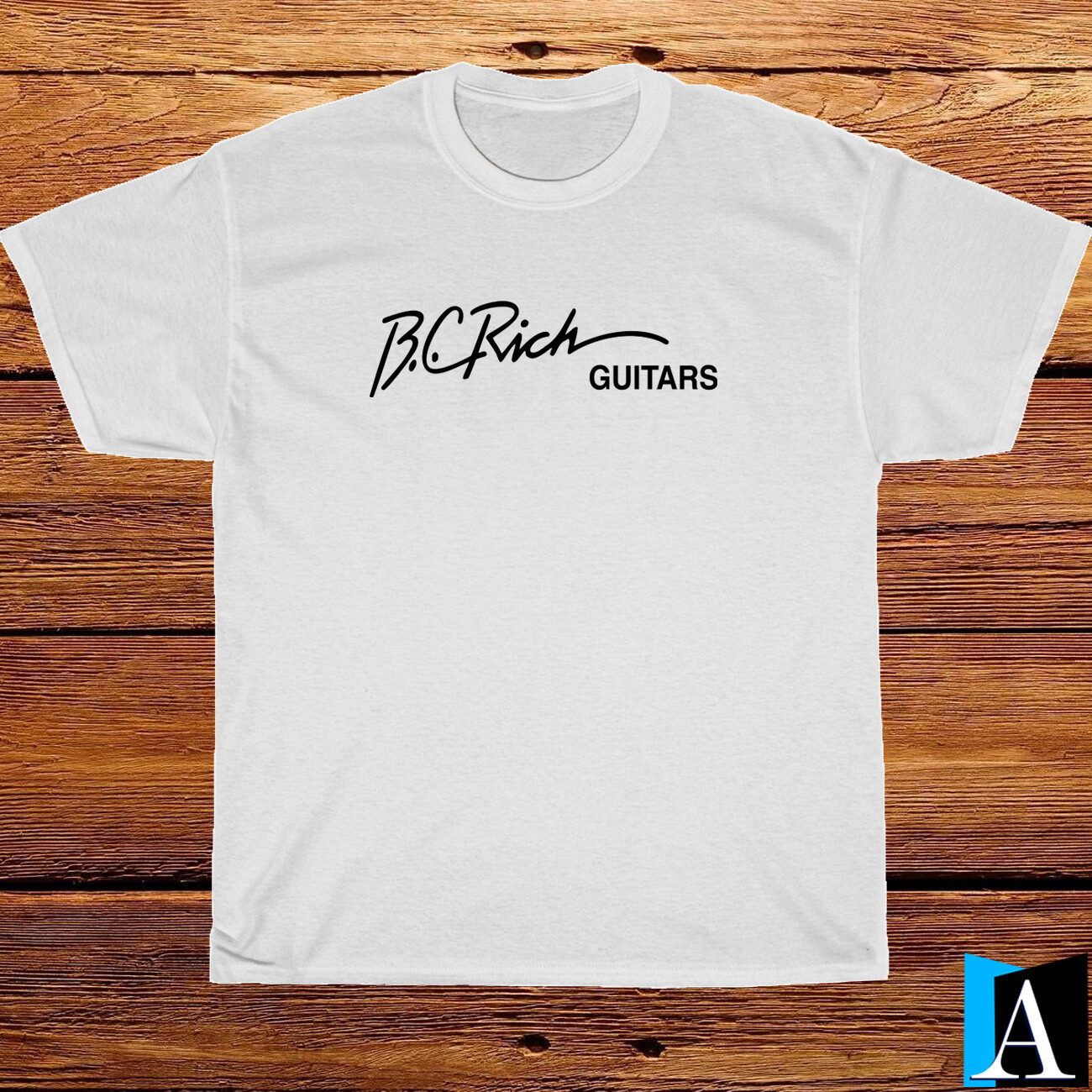 New Shirt BC RICH Guitars Music Logo T-Shirt Black/White/Grey/Navy Size S-5XL