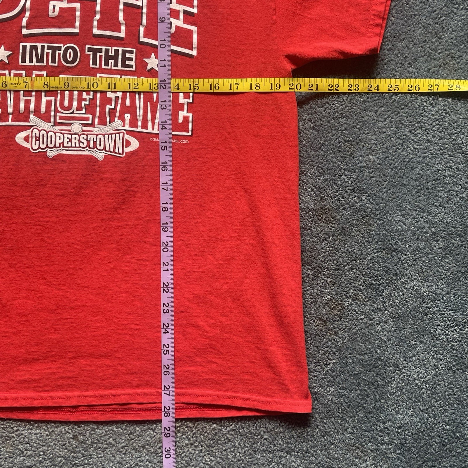 Pete Rose T-Shirt Men’s Lg Double Sided Cincinnati Reds MLB Vote Pete Into HOF